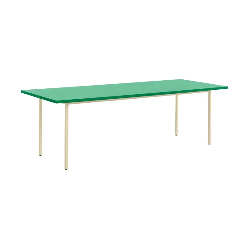 HAY Two-Colour matbord, Ivory/Green mint