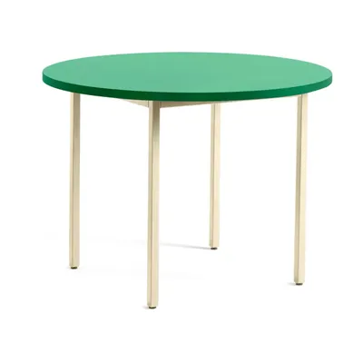 HAY Two-Colour matbord, Ivory/Green mint