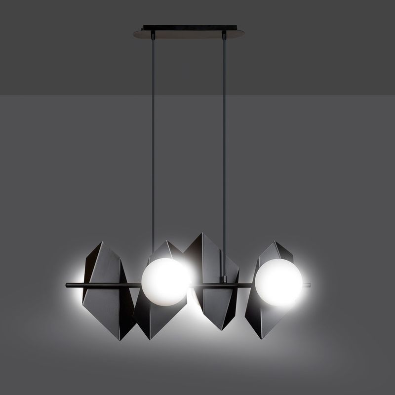 Emibig Lighting Taklampa DRIFTON 4 SVART