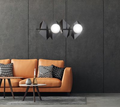 Emibig Lighting Taklampa DRIFTON 4 SVART