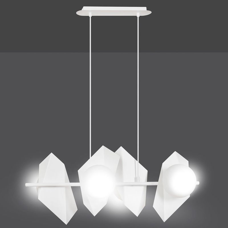 Emibig Lighting Taklampa DRIFTON 4 VIT