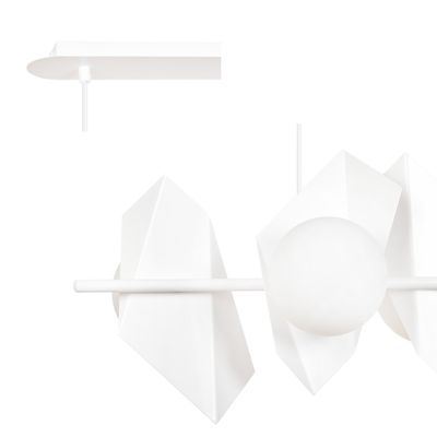 Emibig Lighting Taklampa DRIFTON 4 VIT