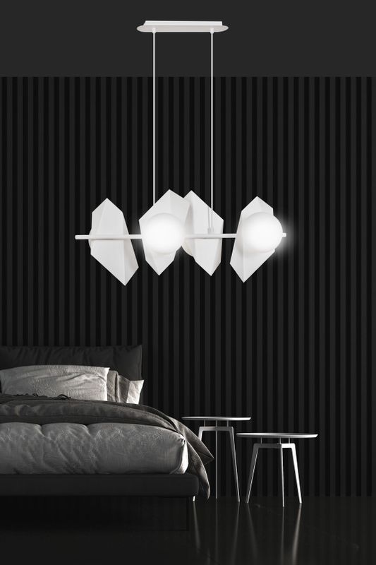 Emibig Lighting Taklampa DRIFTON 4 VIT