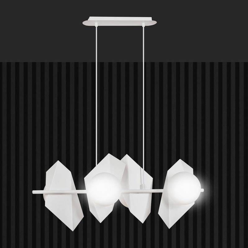 Emibig Lighting Taklampa DRIFTON 4 VIT
