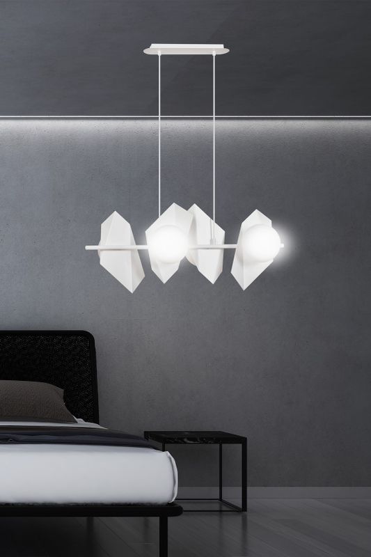 Emibig Lighting Taklampa DRIFTON 4 VIT