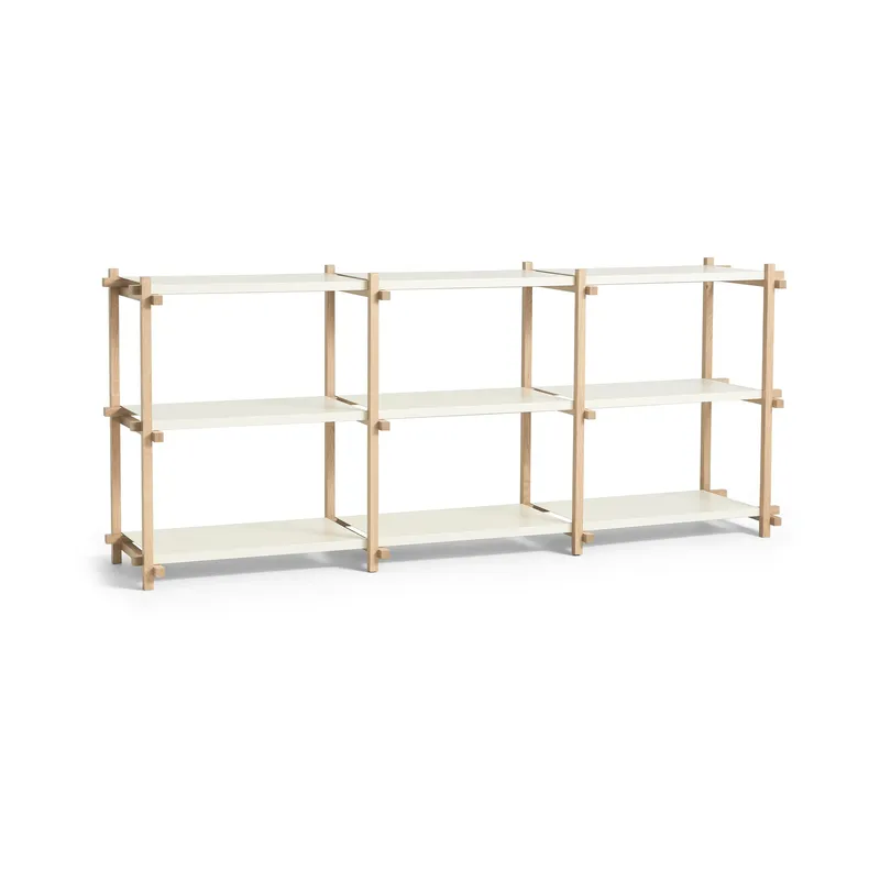 HAY Woody hylla Almond white, low