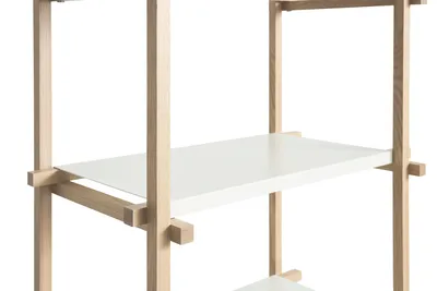 HAY Woody Column hylla Almond white, high