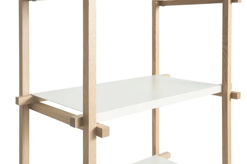 HAY Woody Column hylla Almond white, high