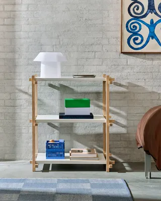 HAY Woody Column hylla Almond white, low