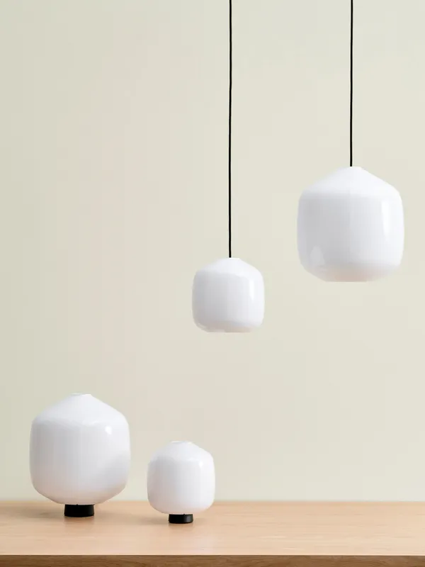 HAY Buoy pendel White-Garden green, Ø20 cm