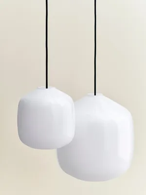HAY Buoy pendel White-Garden green, Ø20 cm
