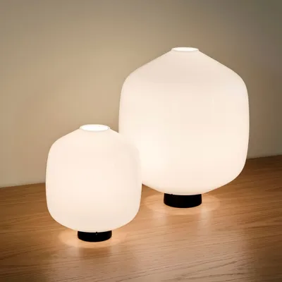 HAY Buoy bordslampa White-soft black, Ø20 cm