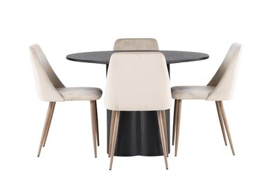 Venture Home Matgrupp Olivia med Stolarna Night