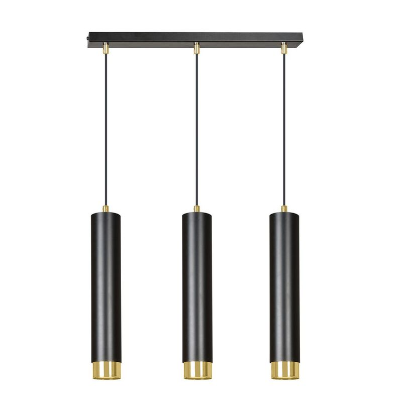 Emibig Lighting Taklampa KIBO 3 SVART/GULD