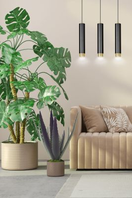 Emibig Lighting Taklampa KIBO 3 SVART/GULD