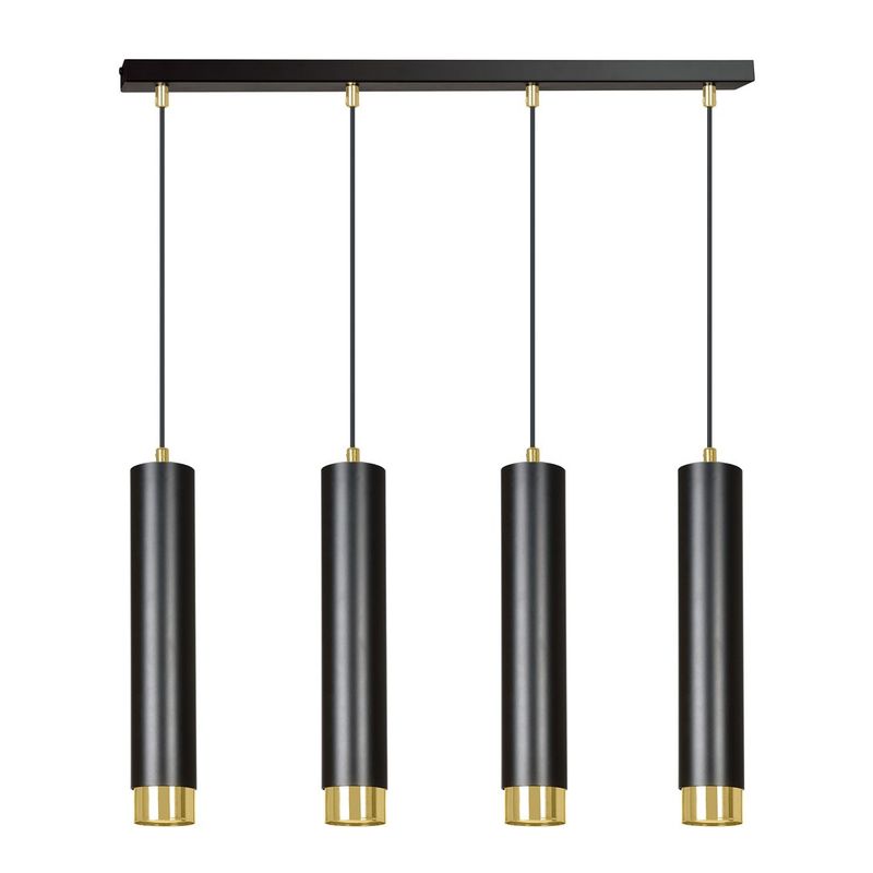 Emibig Lighting Taklampa KIBO 4 SVART/GULD