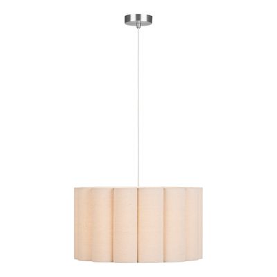 House Nordic Watton Taklampa - Stål/Linne, Grå/Beige