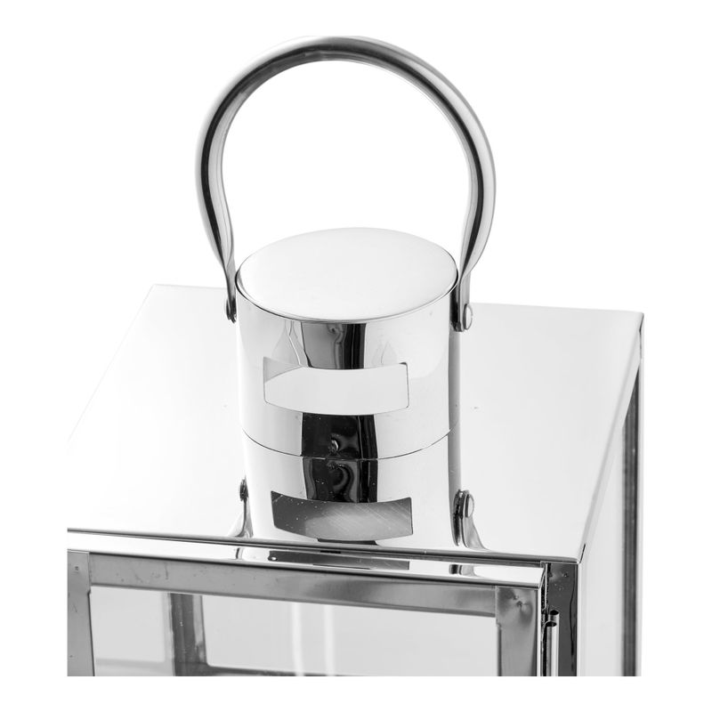 House Nordic Pota Lyktor - Glas/metall, silverfärgad, set om 3