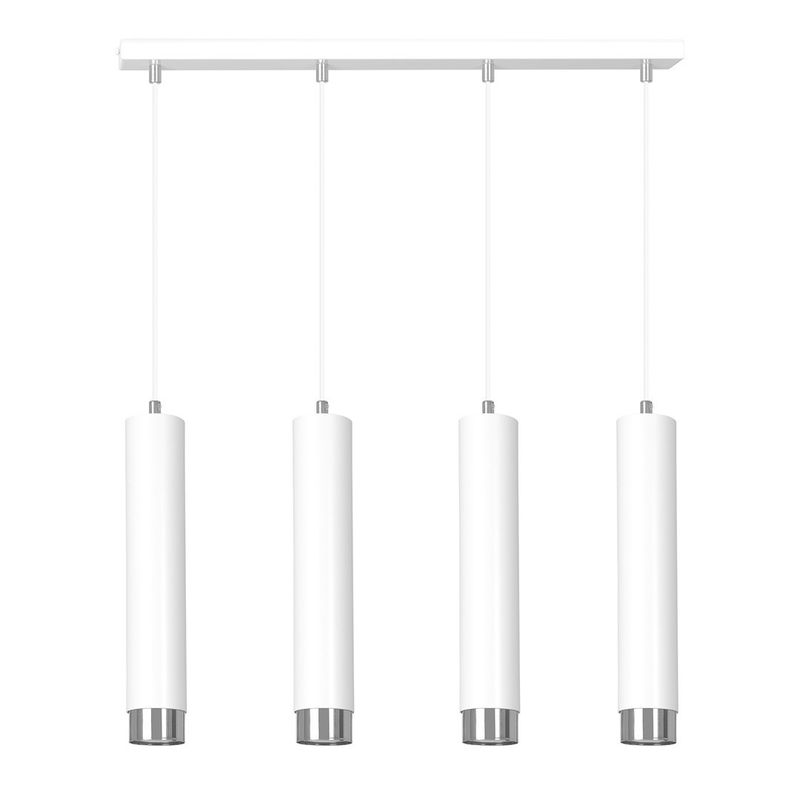 Emibig Lighting Taklampa KIBO 4 VIT/KROM