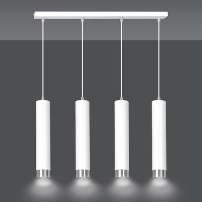 Emibig Lighting Taklampa KIBO 4 VIT/KROM