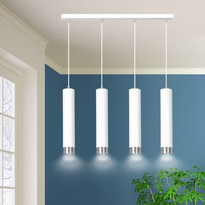 Emibig Lighting Taklampa KIBO 4 VIT/KROM