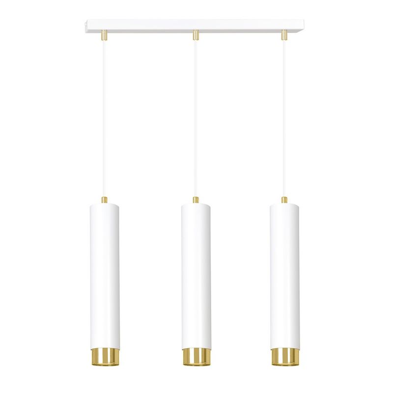 Emibig Lighting Taklampa KIBO 3 VIT/GULD
