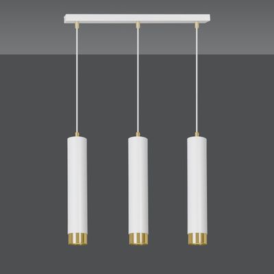 Emibig Lighting Taklampa KIBO 3 VIT/GULD