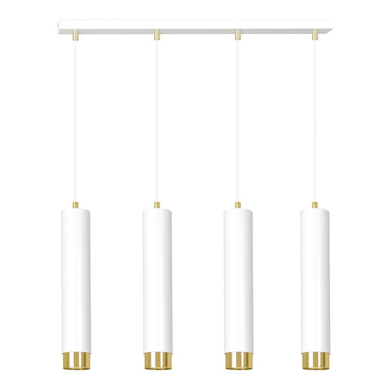 Emibig Lighting Taklampa KIBO 4 VIT/GULD
