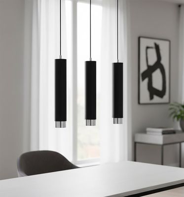 Emibig Lighting Taklampa KIBO 3 SVART/KROM