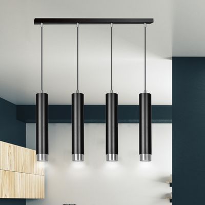 Emibig Lighting Taklampa KIBO 4 SVART/KROM