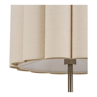 House Nordic Wattom Golvlampa - Stål/linne, grå/beige