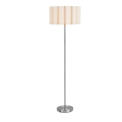 House Nordic Wattom Golvlampa - Stål/linne, grå/beige
