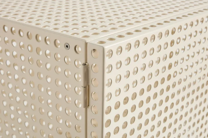 HAY Perforated Cabinet skåp Eggshell, large