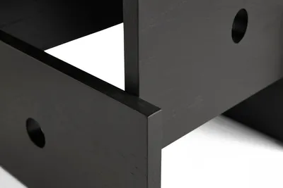 HAY Wood Box soffbord Black lacquered oak