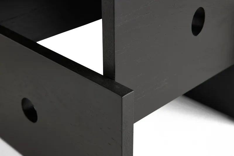 HAY Wood Box soffbord Black lacquered oak