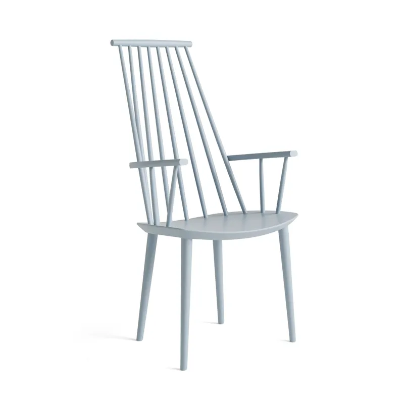 HAY J110 karmstol, Slate blue lacquered beech