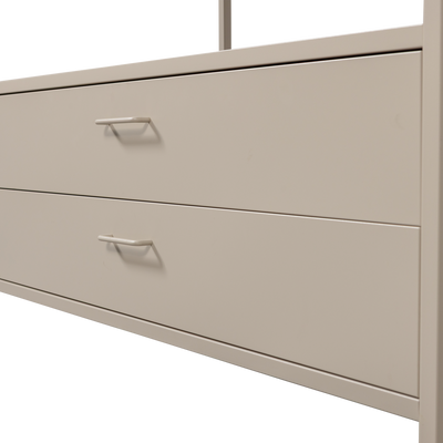 WOOOD Ferris Öppen Klädskåp 100 cm Metall Sand