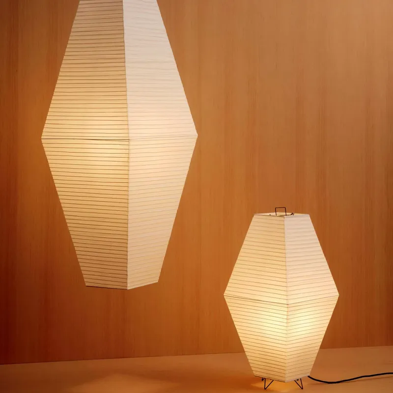 HAY Paper Shade Prism lampskärm för golv-bordslampa Classic white, 30x66 cm