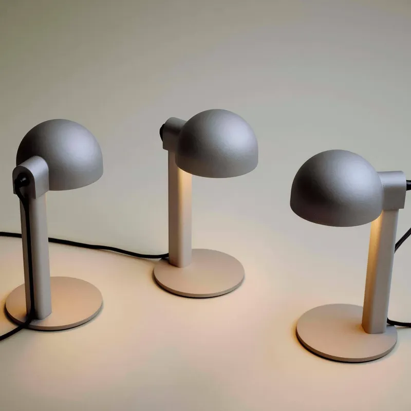 HAY Posto bordslampa Silver grey
