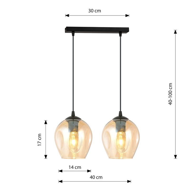 Emibig Lighting Taklampa ISTAR 2 BL HONUNG
