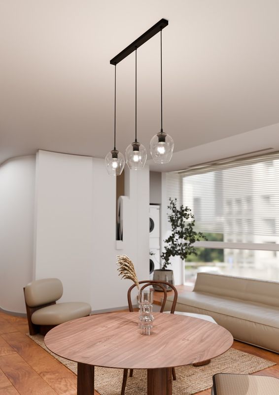 Emibig Lighting Taklampa ISTAR 3 BL TRANSPARENT