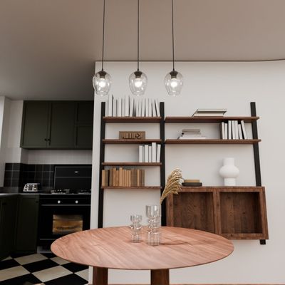 Emibig Lighting Taklampa ISTAR 3 BL TRANSPARENT