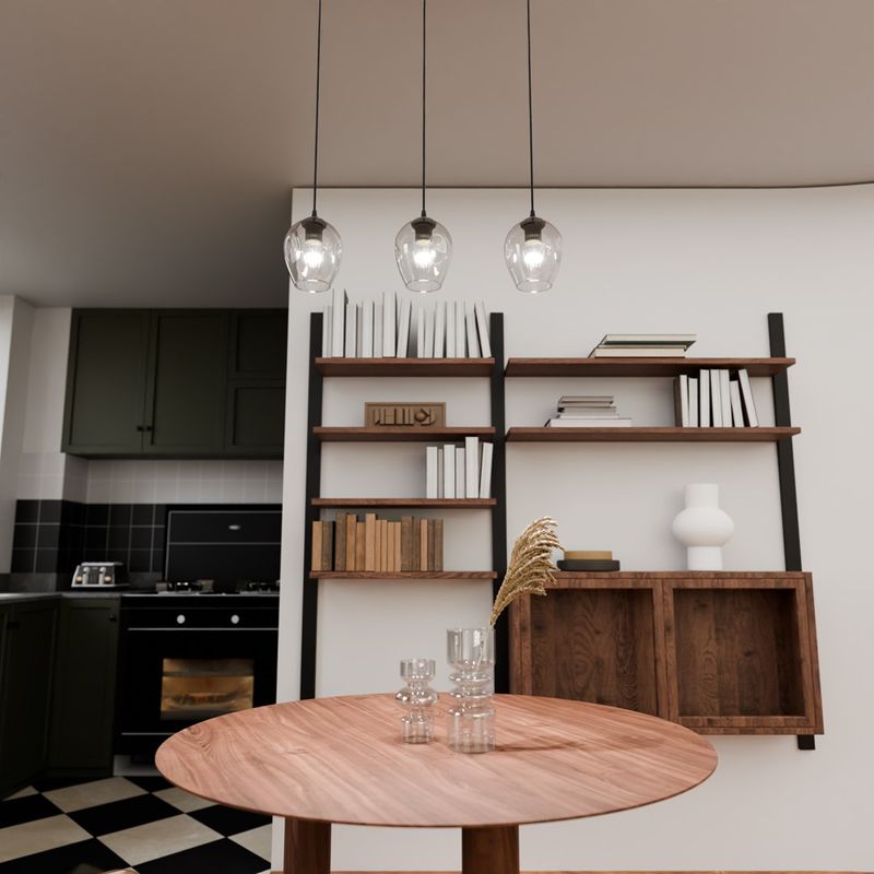 Emibig Lighting Taklampa ISTAR 3 BL TRANSPARENT