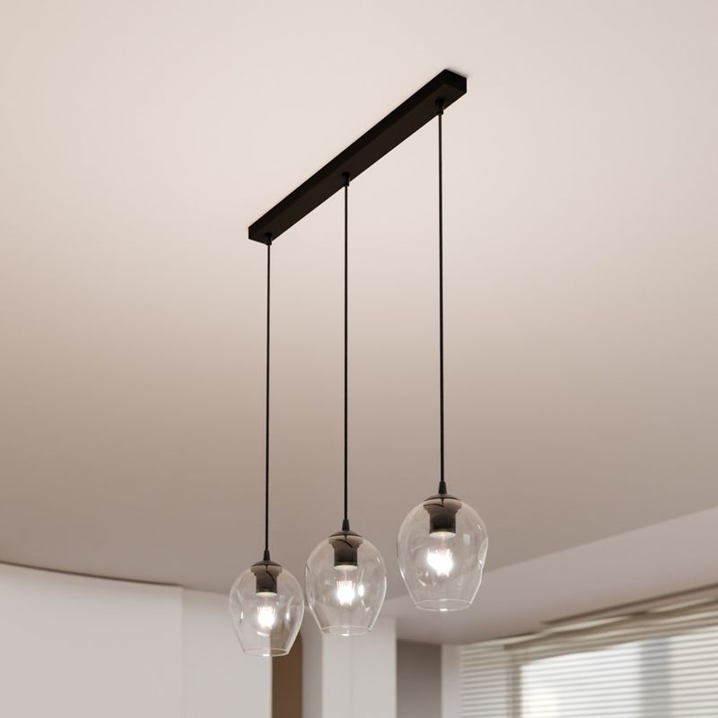 Emibig Lighting Taklampa ISTAR 3 BL TRANSPARENT