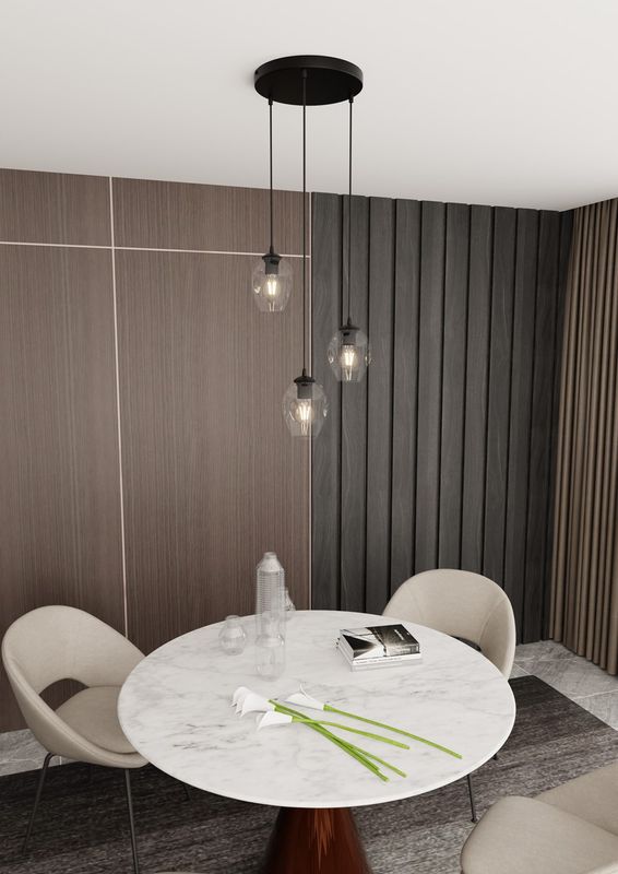 Emibig Lighting Taklampa ISTAR 3 BL PREMIUM TRANSPARENT