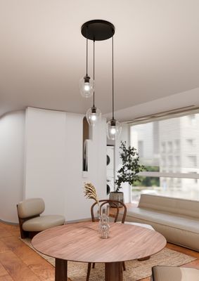 Emibig Lighting Taklampa ISTAR 3 BL PREMIUM TRANSPARENT