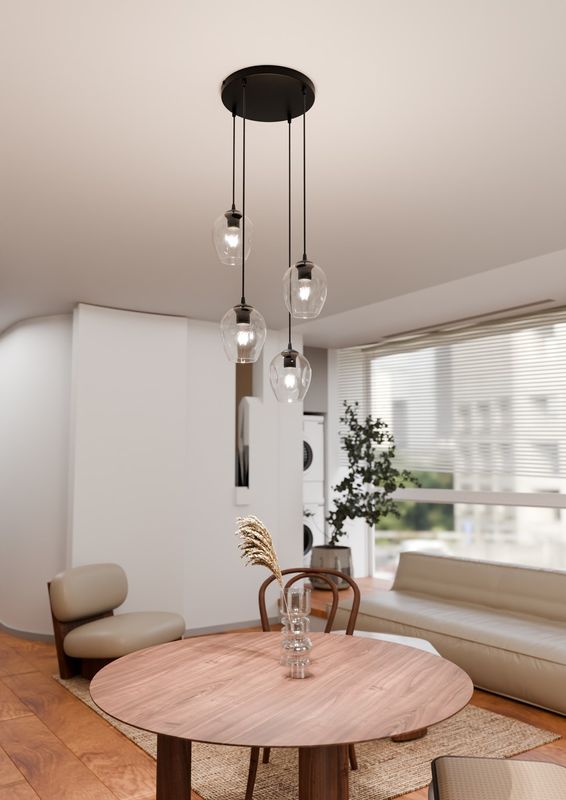 Emibig Lighting Taklampa ISTAR 4 BL PREMIUM TRANSPARENT