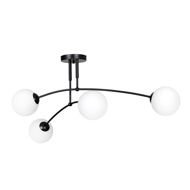 Emibig Lighting Taklampa PREGOS 4 SVART