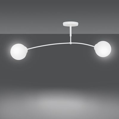 Emibig Lighting Taklampa PREGOS 2 VIT
