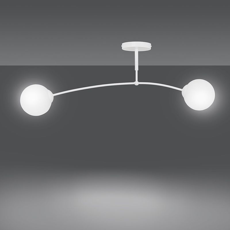 Emibig Lighting Taklampa PREGOS 2 VIT